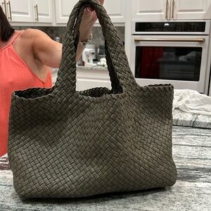 Falor Woven Leather Tote